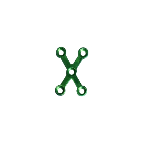 2.5mm ‘X’ Shape Plate, Titanium