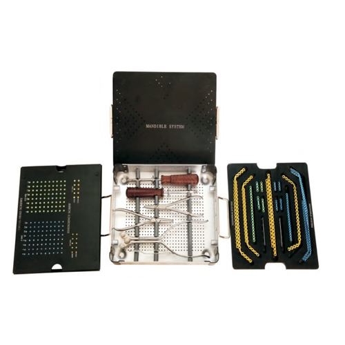 Mandible Cross Head Screws & Plates & Instruments Set 1.5/2.0/2.5mm